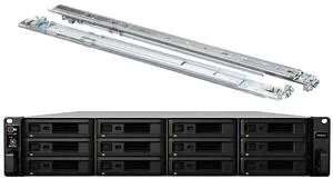 Synology RackStation RS3618xs NAS Server, Xeon 2.4GHz CPU, 48GB Memory, 24TB SSD Storage, 4 x 1GbE LAN Ports, DSM Operating System Bundle with Rail kit Synology RackStation RS3618xs NAS Server, Xeon 2.4GHz CPU, 48GB Memory, 24TB SSD Storage, 4 x 1GbE LAN Ports, DSM Operating System Bundle with Rail kit