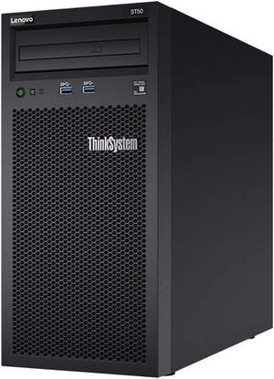 Lenovo ThinkSystem ST50v2 Tower Server, Intel Xeon E-2324G Quad-Core CPU, 64GB DDR4 2666MHz RAM, 12TB HDD Storage, JBOD RAID, Microsoft Windows Server 2019 Standard