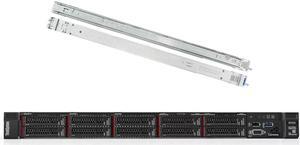 Lenovo ThinkSystem SR250 Rack Server Bundle with Rail Kit, Windows Server 2019, Intel Xeon E-2136 6-Core 3.3GHz, 128GB DDR4, 8TB SSD, RAID