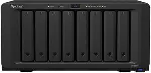 Synology DiskStation DS1821+ NAS Server with Ryzen 2.2GHz CPU, 32GB Memory, 80TB HDD Storage, 1TB M.2 NVMe SSD, 4 x 1GbE LAN Ports, DSM Operating System