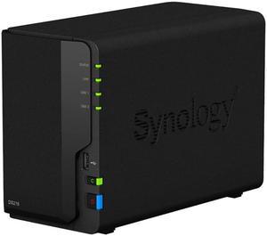 Synology DiskStation DS218 NAS Server with RTD1296 1.4GHz CPU, 2GB Memory, 4TB SSD Storage, 1 x 1GbE LAN Port, DSM Operating System