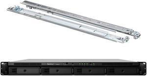 Synology RackStation RS820+ NAS Server with Atom 2.1GHz CPU, 18GB Memory, 16TB SSD Storage, 4 x 1GbE LAN Ports, DSM Operating System Bundle with Rail kit