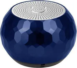 Fashionit U Speakers Mini Glam Portable Wireless Bluetooth Speaker with Magnetic Base, Mic & Selfie Remote Control - Ideal for Active Lifestyle, Travel, Home, & Office - Glam Midnight Blue