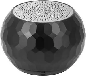 Fashionit U Speakers Mini Glam Portable Wireless Bluetooth Speaker with Magnetic Base, Mic & Selfie Remote Control - Ideal for Active Lifestyle, Travel, Home, & Office - Glam Black