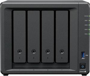 Synology DiskStation DS423+ NAS Server with Celeron 2.0GHz CPU, 6GB Memory, 8TB SSD Storage, 1TB M.2 NVMe SSD, 2 x 1GbE LAN Ports, DSM Operating System