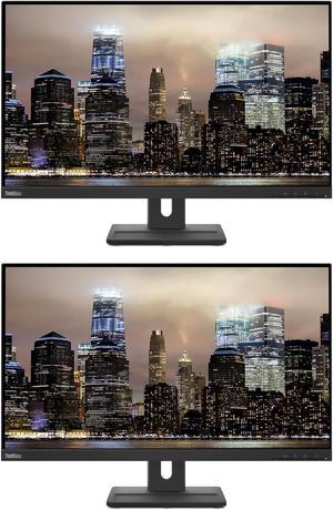 Lenovo ThinkVision P27q 27-inch 2560 x 1440 LED Backlit Quad HD LCD Monitor, 2-Pack Bundle with HDMI, DisplayPort in & out, Daisy Chain ready, USB Hub