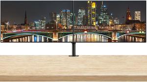 Lenovo ThinkVision P27q 27-inch 2560 x 1440 LED Backlit Quad HD LCD Monitor, 2-Pack Bundle with HDMI, DisplayPort in & out, Daisy Chain ready, USB Hub, Desk Mount Dual Monitor Stand