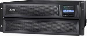 APC Smart-UPS, SMX3000LV 4U Convertible Rack/Tower Back-UPS, 3000 VA Backup Power, 6 x NEMA 5-15R, 3 x NEMA 5-20R, 1 x NEMA L5-20R, SmartConnect Port, SmartSlot, AVR, LCD Screen with 16GB USB Storage