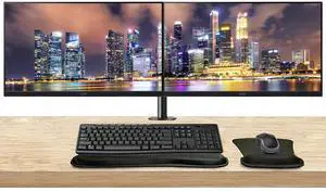 Acer Vero B7 B277 E 27 inch FHD 100Hz 4ms Anti-Glare Monitor, 2-Pack  Bundle with HDMI, DisplayPort, Integrated Speakers, Desk Mount Monitor Stand, MK270 Wireless Keyboard & Mouse, Gel Mouse & Wrist P