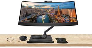 HP Z Display Z34c G3 34 inch Curved 2K WQHD 3440 x 1440 LED-Backlit LCD IPS Monitor, with HDMI, USB Hub, DisplayPort, Ethernet, Camera, Built-in Speaker, Stand, MK670 Wireless Keyboard and Mouse