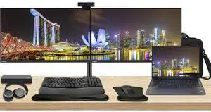 Lenovo E16 16" Ryzen 7, 16GB RAM, 512GB SSD, Notebook Bundle with 2 x ThinkVision T24i 24" Monitors, Dual Stand, USB-C Dock, MK670 Wireless Keyboard & Mouse, Gel Pad, Webcam, Headphones, Bag Lenovo E16 16" Ryzen 7, 16GB RAM, 512GB SSD, Notebook Bundle with 2 x ThinkVision T24i 24" Monitors, Dual Stand, USB-C Dock, MK670 Wireless Keyboard & Mouse, Gel Pad, Webcam, Headphones, Bag