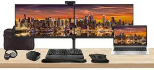 HP ProBook 455 G10 15.6" Ryzen 7, 16GB RAM, 512GB SSD, Bundle with 2 x EliteDisplay E27 27" Monitors, Dual Stand, USB-C Dock, MK670 Wireless Keyboard and Mouse, Gel Pad, Webcam, Headphones, Bag HP ProBook 455 G10 15.6" Ryzen 7, 16GB RAM, 512GB SSD, Bundle with 2 x EliteDisplay E27 27" Monitors, Dual Stand, USB-C Dock, MK670 Wireless Keyboard and Mouse, Gel Pad, Webcam, Headphones, Bag