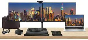 HP ProBook 450 G10 15.6" i5, 8GB RAM, 256GB SSD, Bundle with 2 x EliteDisplay E27 27" Monitors, Dual Stand, USB-C Dock, MK670 Wireless Keyboard and Mouse, Gel Pad, Webcam, Headphones, Bag HP ProBook 450 G10 15.6" i5, 8GB RAM, 256GB SSD, Bundle with 2 x EliteDisplay E27 27" Monitors, Dual Stand, USB-C Dock, MK670 Wireless Keyboard and Mouse, Gel Pad, Webcam, Headphones, Bag