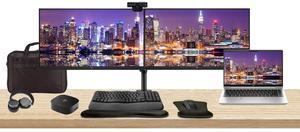 HP ProBook 445 G10 14" Ryzen 5, 16GB RAM, 256GB SSD, Bundle with 2 x EliteDisplay E24 24" Monitors, Dual Stand, USB-C Dock, MK670 Wireless Keyboard and Mouse, Gel Pad, Webcam, Headphones, Bag HP ProBook 445 G10 14" Ryzen 5, 16GB RAM, 256GB SSD, Bundle with 2 x EliteDisplay E24 24" Monitors, Dual Stand, USB-C Dock, MK670 Wireless Keyboard and Mouse, Gel Pad, Webcam, Headphones, Bag