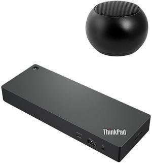 Lenovo ThinkPad Thunderbolt 4 Workstation Dock 230W 4K Support, HDMI, USB-C, DisplayPort, Bundled with Bluetooth Mini U Speaker with Built-in Mic, 4 Hour Playback