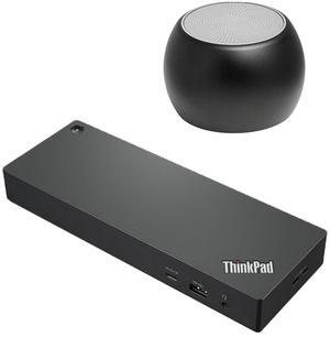 Lenovo ThinkPad Thunderbolt 4 Workstation Dock 230W 4K Support, HDMI, USB-C, DisplayPort, Bundled with Bluetooth Boost U Speaker with Built-in Mic, 5 Hour Playback