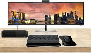 HP Workstation Bundle Z2 SFF G9 i7, 16GB RAM, 512GB SSD, Windows 11 Pro, 549pm 49" Curved DQHD Monitor and MK650 Wireless Keyboard & Mouse with Gel Pad HP Workstation Bundle Z2 SFF G9 i7, 16GB RAM, 512GB SSD, Windows 11 Pro, 549pm 49" Curved DQHD Monitor and MK650 Wireless Keyboard & Mouse with Gel Pad