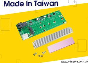 SFF-8643 to M.2 NVMe SSD Adapter + M.2 Heat sink
