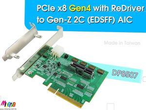 PCIe x8 Gen4 with ReDriver to SFF-TA-1002