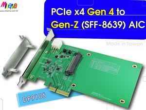 PCIe x4 Gen4 with Hot Plug controllers for Gen-Z 1C(EDSFF) SSD