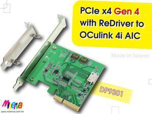 PCIe x4 Gen4 with NB8NQ504M to OCulink 4i