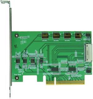 PCIe x8 Gen 4 with ReDriver to OCulink 8i  , supports bifurcation