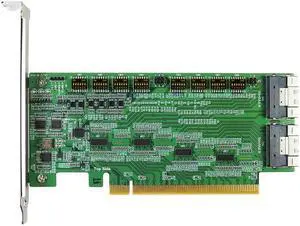 PCIe x16 Gen 4 with ReDriver to SlimSAS 8i dual port AIC for NVIDIA GeForce RTX 3080 GPU