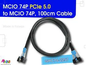 SFF-TA-1016 male PCIe 5.0 to SFF-TA-1016 male, 100cm Cable
