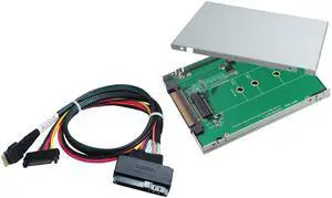 Innocard Slimline SAS (SFF-8654) to U.2 Cable with U.2 (SFF-8639) to M.2 NVMe SSD Converter