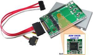 Innocard SATA Express to mSATA SSD x2 RAID Card  with 2.5" Aluminum Housing & SATA Express cable