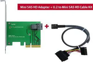 Innocard PCIe Gen3, 4 Lanes to Mini SAS HD (SFF-8643) Converter 
with U.2 (SFF-8639) to Mini SAS HD (SFF-8643) Cable