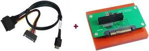 Innocard U.2 (SFF-8639) to PCIe x4 slot Adapter with Oculink (SFF-8611) to U.2 (SFF-8639) Cable