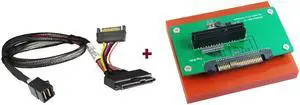 Innocard U.2 (SFF-8639) to PCIe x4 slot Adapter with U.2 to Mini SAS HD Cable