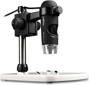 Veho Discovery DX-2 USB Digital Microscope | 5 Mega Pixels | x300 Magnification | Photo/Video  Capture & Recording | Up to 2592 x 1944 Resolution | 8 LED's | Adjustable stand  (VMS-007-DX2)