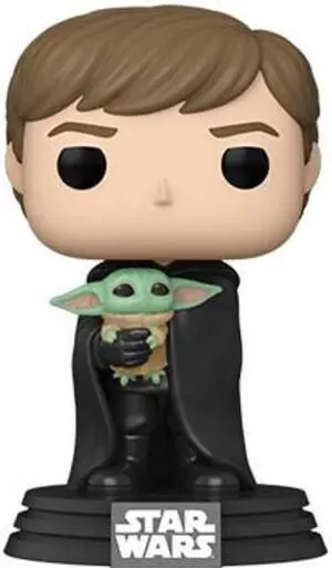 FUNKO POP! STAR WARS: Mandalorian- Luke Skywalker w/Grogu