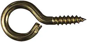 National #10 Brass Large Screw Eye (4 Ct.) N119289