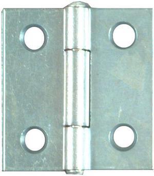 National, N146-043, 2 Pack, 1-1/2" x 1-7/16", Zinc, Light Narrow Hinge