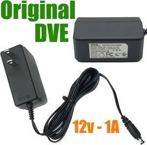NEW Original DVE DSA-15P-12 US 120120 AC Switching Power Adapter 12V 1A 12W 5.5 x 2.1 mm OEM