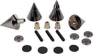 Dayton Audio Dss4-Bc Black Chrome Speaker Spike Set 4 Pcs.
