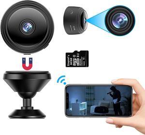 Wifi Camera Fhd 1080P Portable Wlan Compact Surveillance Small Security Camera With 32G Sd Card With Motion Detection And Infrared Night Vision Function, Video Recording For Indoor/Outdoor