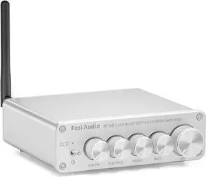 Zell Bt30D-S Bluetooth 5.0 Stereo Audio Receiver Amplifier 2.1 Channel Mini Hi-Fi Class D Integrated Amp 50 Watt X2+100 Watt For Home Outdoor Passive Speakers/Subwoofer Powered Subwoofer Zell Bt30D-S Bluetooth 5.0 Stereo Audio Receiver Amplifier 2.1 Channel Mini Hi-Fi Class D Integrated Amp 50 Watt X2+100 Watt For Home Outdoor Passive Speakers/Subwoofer Powered Subwoofer