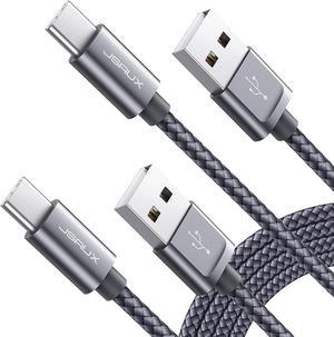 Usb Type C Cable 3A Fast Charging, [2-Pack 6.6Ft] Usb-C Charge Nylon Ed Cord For Samsung Galaxy S20 S10 S9 S8,Usb C Charger And More-Grey