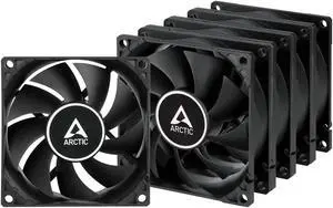 ARCTIC F8 5 Pack - Case Fan 80 mm, Standard Case Fan, Quiet Motor, Computer, Push- or Pull Configuration, Fan Speed: 2000 RPM - Black ARCTIC F8 5 Pack - Case Fan 80 mm, Standard Case Fan, Quiet Motor, Computer, Push- or Pull Configuration, Fan Speed: 2000 RPM - Black