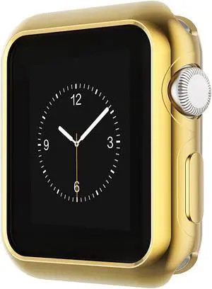 Compatible With Apple Watch Case Series 6 5 4 Se 44Mm 40Mm, Ultra-Thin Tpu Plating Bumper Shiny Lightweight Shockproof Protector Cover Slim Shell Frame Compatible Iwatch Gold, 44Mm ¡­