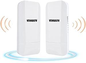 Wireless Wifi Bridge 300Mbps 2.4G Long Range Point To Point Outdoor Waterproof Cpe Router With 14 Dbi High Gain Antenna Ethernet Port For Ptp Ptmp
