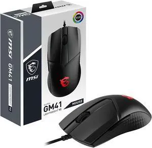 MSI CLUTCHGM41 Lightweight V2 Gaming USB RGB Adjustable up to 16000 DPI Desktop Laptop Gaming Mouse (Clutch GM41 Light Weight V2) MSI CLUTCHGM41 Lightweight V2 Gaming USB RGB Adjustable up to 16000 DPI Desktop Laptop Gaming Mouse (Clutch GM41 Light Weight V2)
