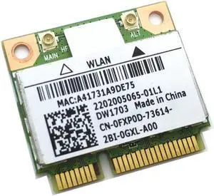 GENUINE DELL INSPIRON 15-3521 15.6" WIFI WIRELESS CARD AR5B225 FXP0D 0FXP0D