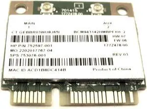 HP Envy 700-406 Desktop OEM Wireless WiFi Card BCM943142HM 753076-001 Tested GLP