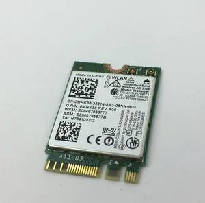 Dell 3165NGW Intel Dual Band WLAN Wifi Wireless Bluetooth Card 0MHK36