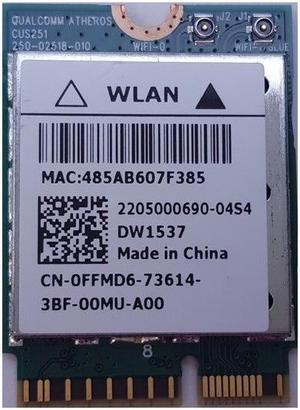 Dell Wireless DW1537 WiFi Wireless Bluetooth 4.0 m.2 Card FFMD6